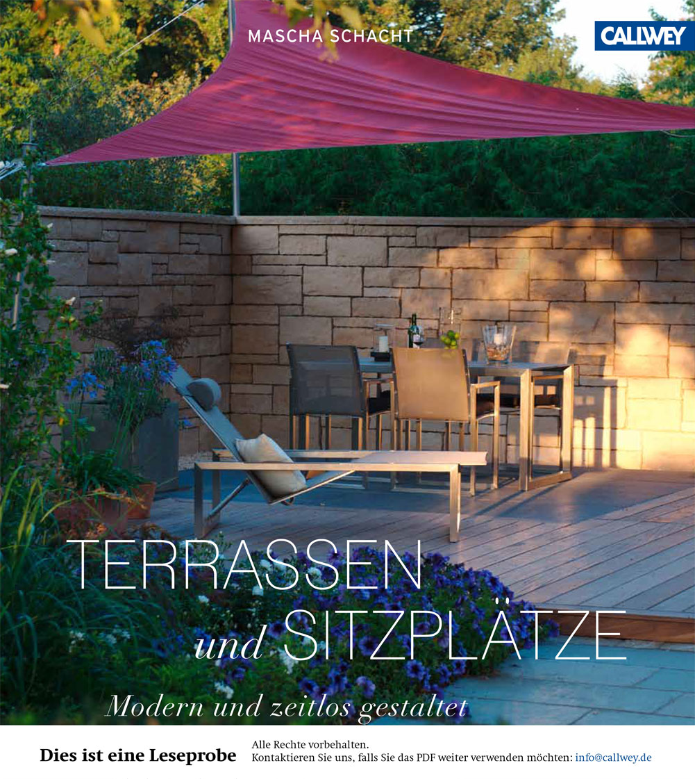 Terrassen und Sitzplätze. Modern und zeitlos gestaltet